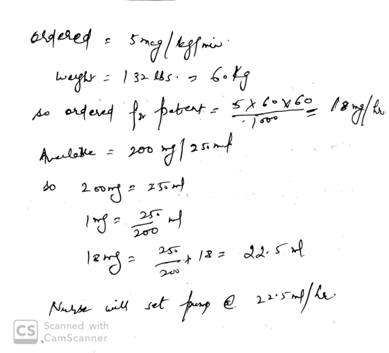 ordered a 5 mag (effnen weight = 132 lbs. a 60kg so ordered for petent sx ox Go 18 nghe Arealetle = 200 ng/250ml do zoongo zs