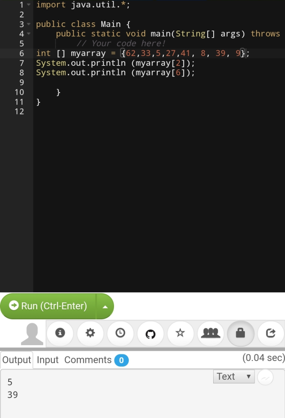 1. import java.util.*; 2 3 4 5 6 7 8 9 10 11 12 public class Main { public static void main(String[] args) throws // Your cod