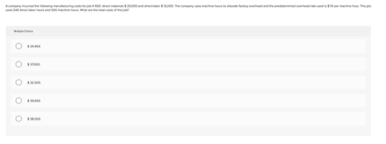 Acompany owned the following manufacturing costs for 650 ccm 50.000 and director $12.000. The company es machine hours to wor