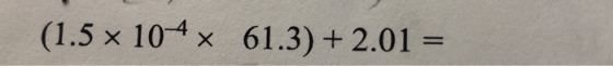 (1.5×104 × 61.3) + 2.01