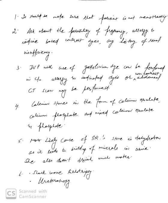 me l. It should be made sure that patient is not menstruating 2. Ask about the posisility of fregnancy, allergy to iodine bes