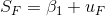 S_F=\beta_1+u_F