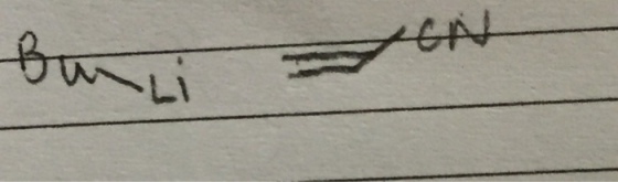 Draw a mech. For polymerization using butylithium