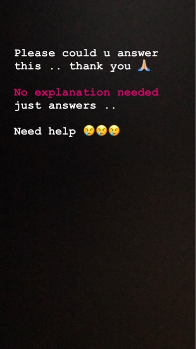 Please could u answer this .. thank you No explanation needed just answers .. Need help
