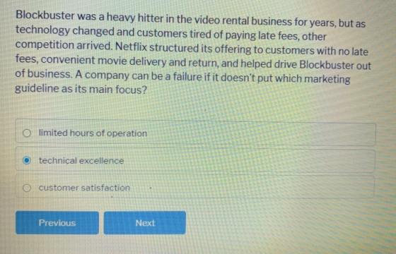 Blockbuster was a heavy hitter in the video rental business for years, but as technology changed and customers tired of payin