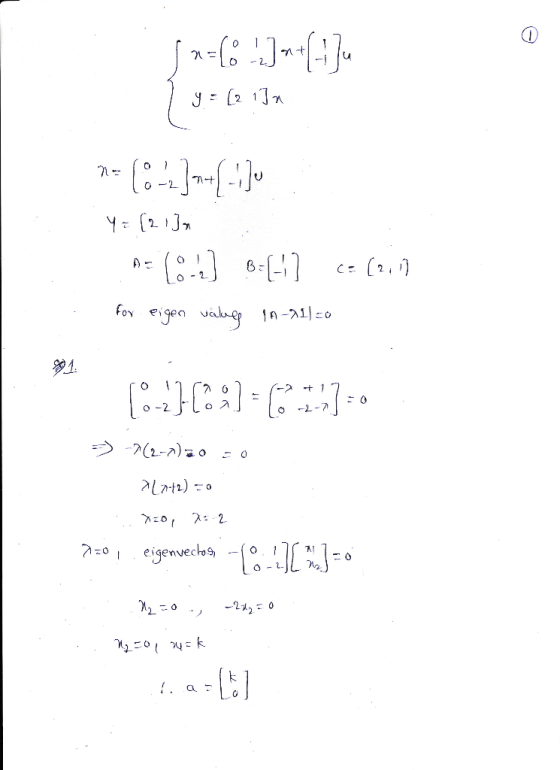 5*=(3-13m +17 1 9 = (2 1Jn 7=66-23-+{-1} Y = [21] A5 0-) B:{] <= (211) . for eigen vakes 10-21)=0 1900)-(-) +17 TO 10- 21 1