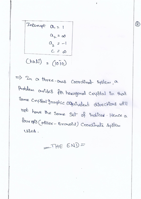 3 71 rections uon not heve the Seme Set ol mdices Hence a used THE END