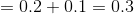 =0.2+0.1=0.3