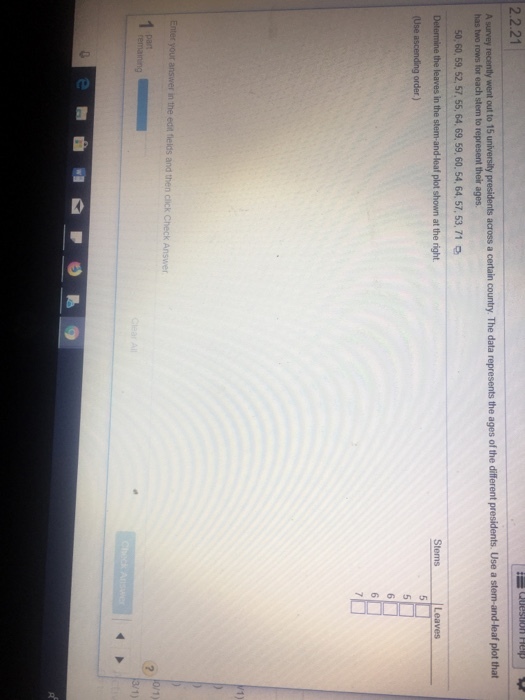 2.2.21 50,60, 59, 52, 57, 55, 64, 69, 59, 60, 54, 64, 57, 53, 71