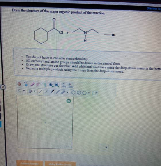 Draw The Structure Of The Major Organic Product Of The Reaction Review To You Do Not ZuoTi Pro