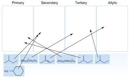 Primary Secondary Tertiary Allylic