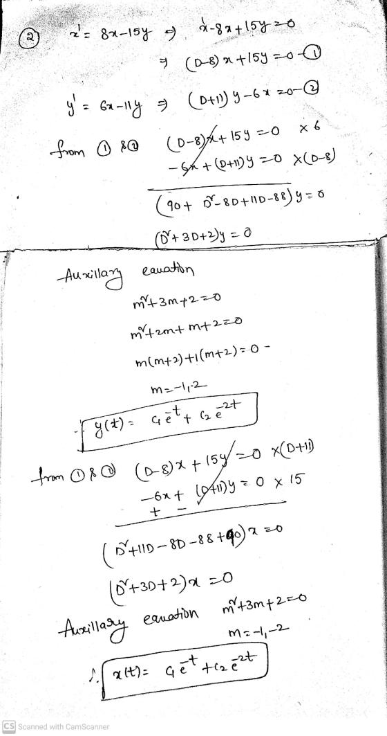 2 2 = 84-15y of 4-8x+15420 (08)*+159 = } ya Gailly (D+1) y -62 zo- x 6 15y =0 from ① 89 (0-8)4+ -0 X(0-8) -G5 +(D+1124 (90+