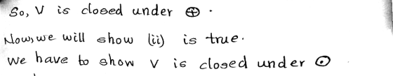 So, ís closed under we will show lit) we have bo ehow v i cloaed under co is true