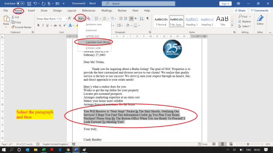 AutoSave Off ni U7 Document2 - Word Search Sign in x File Home Insert Draw Design Layout References Mailings Review View Help