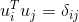 u_i^Tu_j=\delta_{ij}
