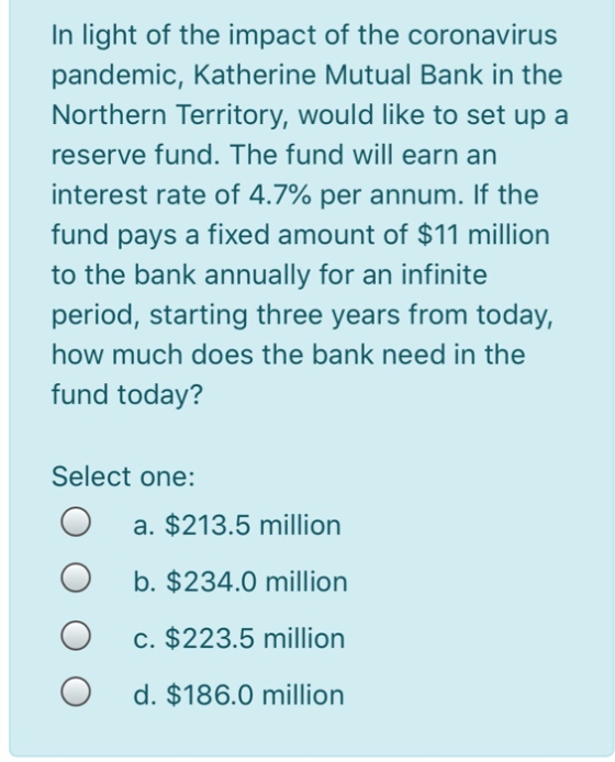 In light of the impact of the coronavirus pandemic, Katherine Mutual Bank in the Northern Territory, would like to set up a r