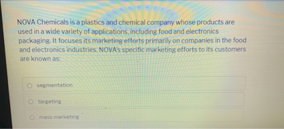NOVA Chemicals is a plastics and chemical company whose products are used in a wide variety of applications, including food a
