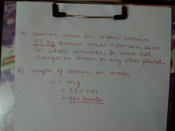 55 Ea brcause mass n B uught emanem metn L0 = 55 1.62