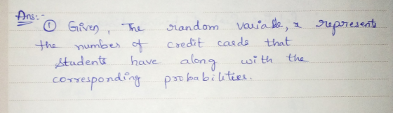 the mumbeCredit casds that uoi th the student havealon