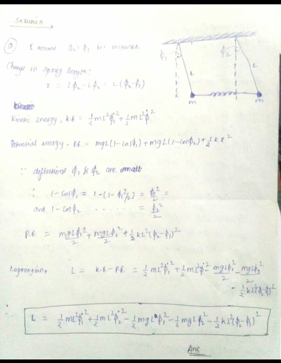 Se uen fer inne P Cane Chonge iD Sparicy leryin L teree biase Kinenic enecgy, k m m Peten Hial anergy R mgL(-last)tmgL-op aef