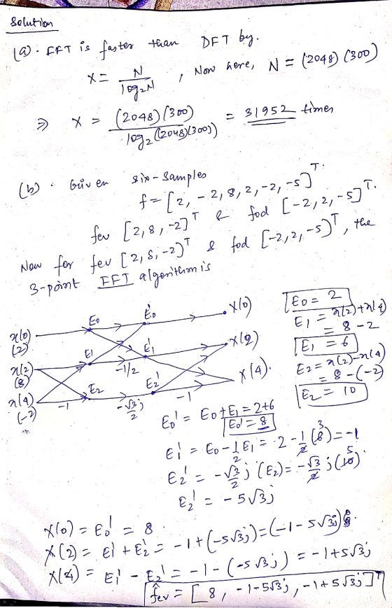 solution than (a FFT is faster 7 DET by. Now here, N = (2048) (300) logan X = (2048) (300) = 31952 times log2 (2018)(300)) >