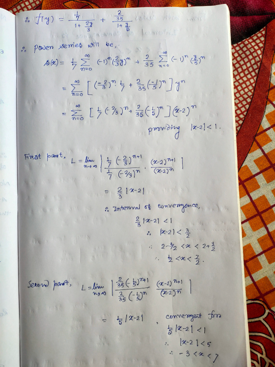 2 35 t PO 1+ 2y It 3 5 n=0 i fly) = lomoto power Semes will be sobe)= 2 (o6333 +ão conclusion [***. 4 + şi loom] yn poo [6