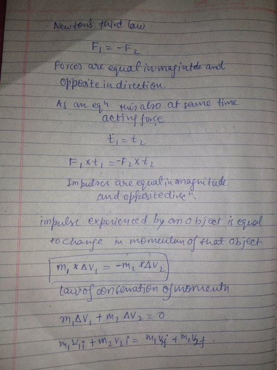 : New tend 103rd-law- 2. forces wre andt an eg aetivf fore nsh 2 by on a bjest is