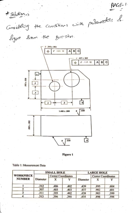 PAGE-T * Solution..) Considering the conditions with peleneters & figure from the question. 310003 DOM ABC 437 002 9.00 А в с