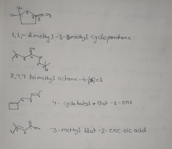 NI by te dimethyl-3-Smethyl cyclopentane 이니 2,77 trimethyl octane-4-18). 4-cydo butyl & But-2-ene s lon 3-methyl But-2-ene-oi