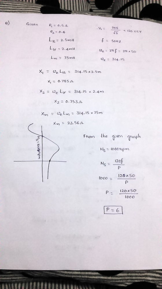 a) Give год 120. cev r2.4 e31415 Xi = We L16 = 314-15 2.5m X2 314.15 x 2.4m x2 . 753n m 314.15 x 75m Xm 2.3. 56t. : Fpiom the given ap 120 Ns loco 126x5o P120xso looo P=6