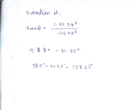 Dwiection is 6 1. 32 3 10 tano —1.5х10 6 2 – 41.85 1% o°, 41:35° 53% 65°.