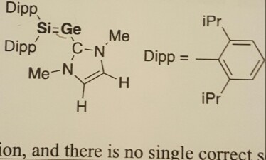 Dipp iPr Si-Ge Me Dipp C-N Dipp Me-N H iPr ion, an