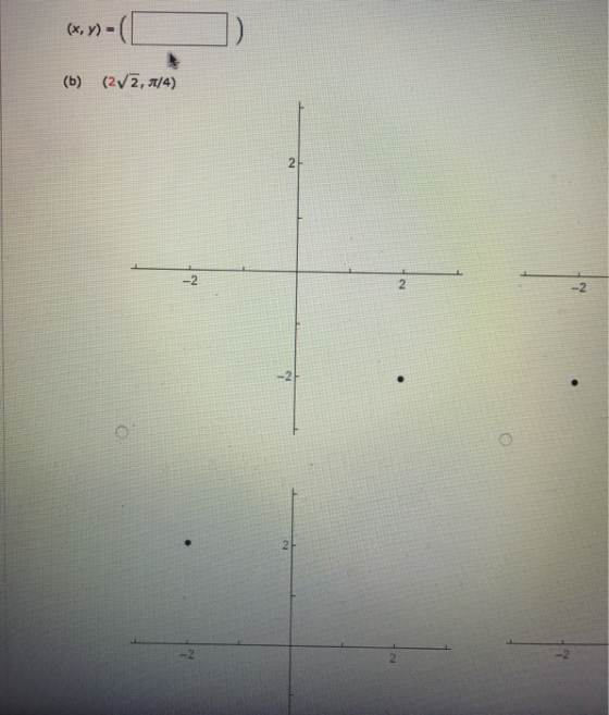 (x, y) = ( D (b) (2V2, A/4)