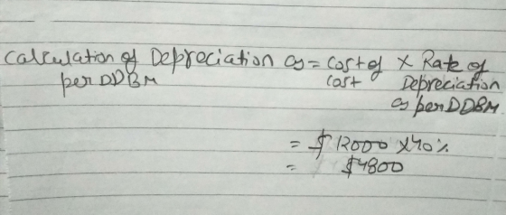 Calrwaton Depreciation a CastelRat DepreciaHan Cast RODo o 44800