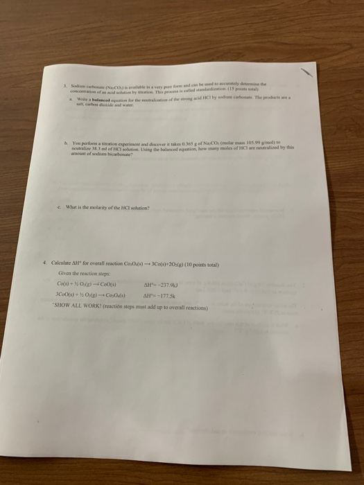 e e N toidut by We belan l odheshwater th g wscely den the standardin 15 postal di lam carbonate. The titration experiment an