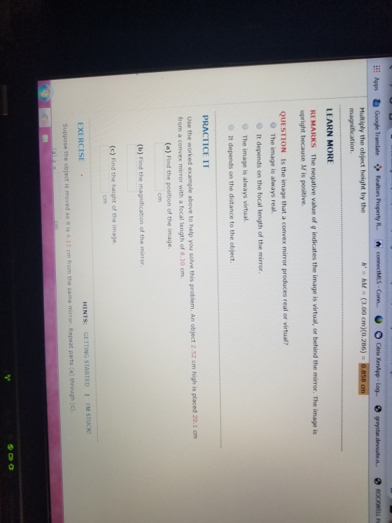 Apps greystar devsuite.n... ROCKWELL PA Google Translate Realtors Property R... Multiply the object height by the magnificati