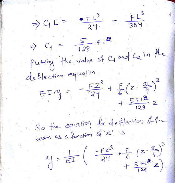 aM 38 7 utHi Valua ds He chien equatien Z- 3L /28 beam as a Punchon is 3 et 2.8