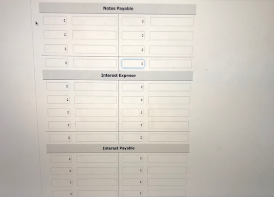 Notes Payable Interest Expense Interest Payable
