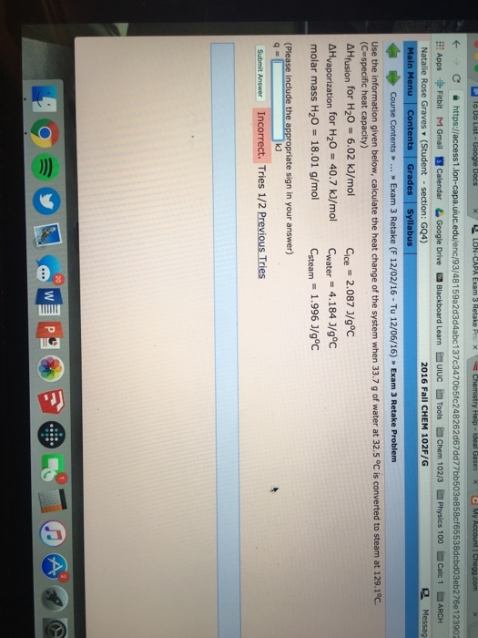 Use the Information given below, calculate the hea