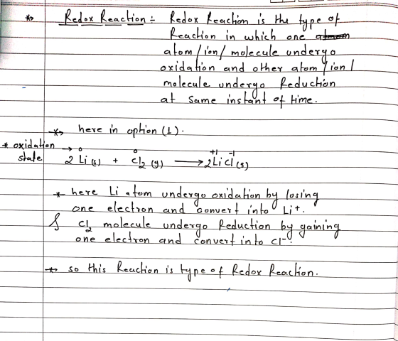 M2 -Redox Reaction - Redox Reaction is the type of Reaction in which one atmom atom Ilond molecule undergo oxidation and othe