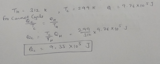 Th- 312 k Fos Carnot T, 299 K Cyelo e 印 ㄐ