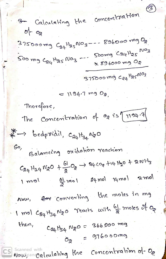 ncentration 3 Calculating the concentration 아영 3750oonig o Ha No.3---896000 ingoa 300 mg Cau Hax Nozar. 500mg C24 Has No3 .*