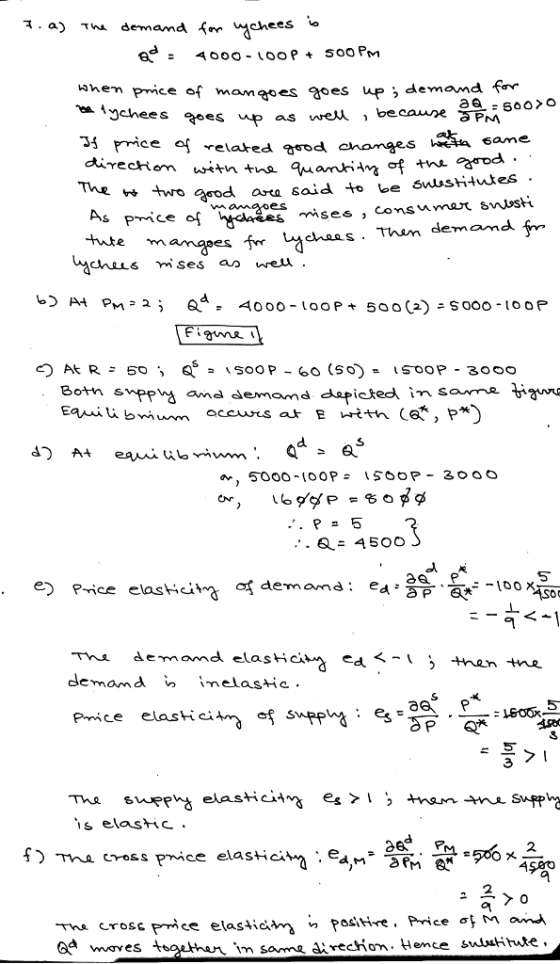 . a) demand or ahen Pmce of mangoes goes up, demand fr. d arra said e Swushtutes . mises, consMmax swissHi ananes fir 벼choes. Then dem and Born smpps and demand dapicted in soa tij* amd demamd d. e Price elasHcit demomd elasHo demand melas +ic . ed then me 3 s elasHc. c-oss pmice elastHc* cross Pm ce etasticw2 , positie, Price ơfM and im sama airecHom. Hence suuHtute. à waves