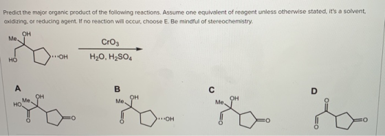 Predict the major organic product of the following reactions. Assume one equivalent of reagent unless otherwise stated. Its