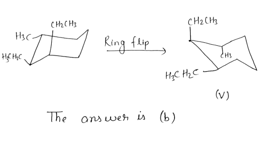 CH2 CH3 CH2CH3 Hус Ring fip иgHe Нз Haс Hee (V) The answeh LA (b)