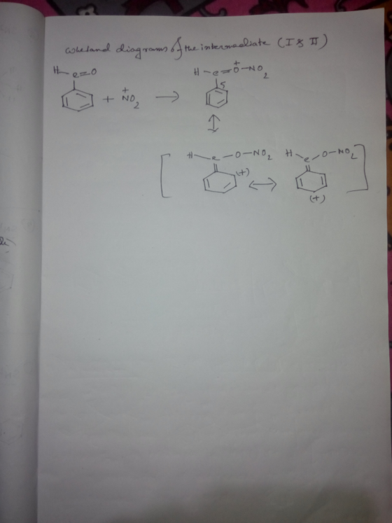 Wheland diagrams of the internacliate (IST) thezo #retorno the-o-NO, Hoo-No] (+)