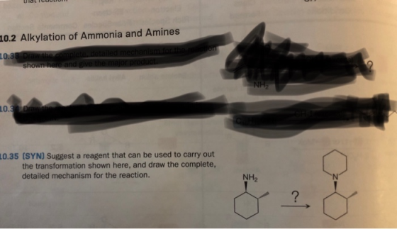 Ulal ICULUM 10.2 Alkylation of Ammonia and Amines 10.38 Draw the complete detailed mechanism for the shown here and give the