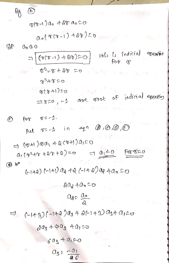 aof t)2o thRs sfndicial euaio of indicial euathy are vot Put 0=0 に (-1422-11Jas Or13)at a,20 a 6