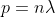 p =nlambda
