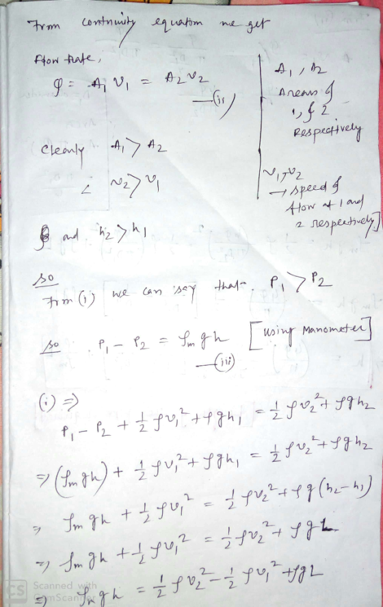 From contrunity equation me get foow thate, G= A v = A202 sh Алем 4 2 گرا respectively v2 cleanly od > A2 o į N27 and high y